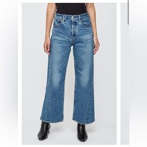 Moussy Vintage Salisbury Wide Twist Leg Cropped Jeans Size 27